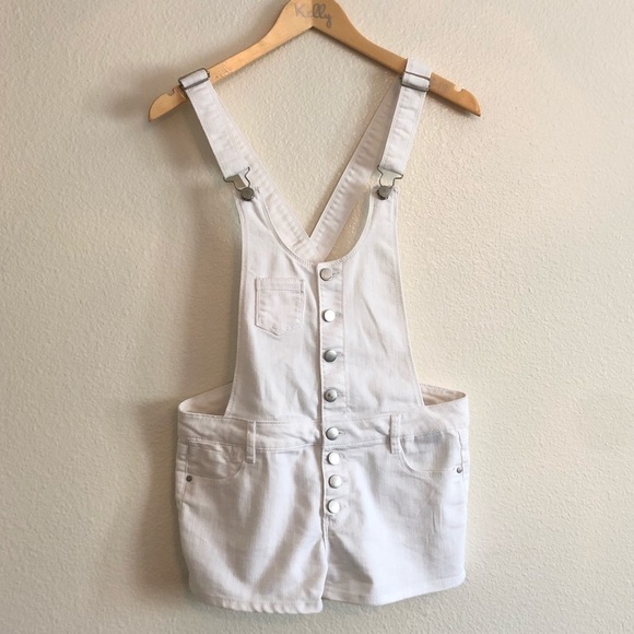 Tinseltown White Short Overalls - Picture 2 of 6